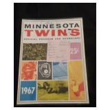 Minnesota Twins 1967 Official Program and...