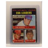 Tom Seaver 1971 Topps ERA Leaders