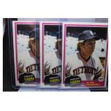 3 1981 Topps Alan Trammell cards
