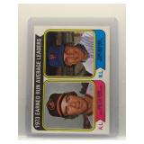 J. Palmer / T. Seaver 1974 Topps ERA Leaders