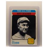 Ty Cobb 1973 Topps All-Time Hit Leader