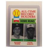 R. Maris / H. Aaron 1979 Topps All-Time HR Leaders