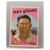 Marv Grissom 1959 Topps
