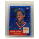 Dwight Gooden 2022 Topps Chrome blue sandglitter