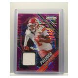 Xavier Worthy 2025 Prizm Premier patch purple...
