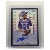Jayden Melendez 2020 Leaf Metal auto black wave...
