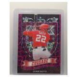Juan Soto 2021 Crusade pink velocity ref.