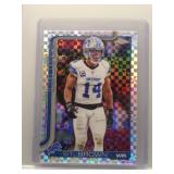Amon-Ra St. Brown 2025 Topps Chrome x-fractor ref.