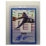 Thaddeus Ector 2020 Leaf Metal auto blue wave...