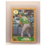 Mark McGwire 1987 Topps Rookie
