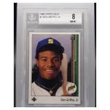 Ken Griffey Jr. 1989 Upper Deck rookie BGS 8
