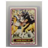 1980 Topps Super Bowl XIV Steelers vs. Rams