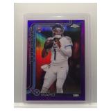 Cam Ward 2025 Topps Chrome Purple Rookie /75