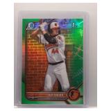 Jud Fabian 2022 1st Bowman Chrome green /99