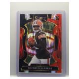 Shedeur Sanders 2025 Select Rookie black/red shock