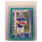 Cam Skattebo 2025 Donruss rookie green