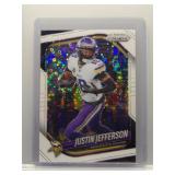 Justin Jefferson 2025 Prizm white disco ref.