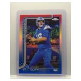 Jared Goff 2025 Topps Chrome Red White Blue