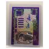 Justin Lewis 2022 Leaf Metal auto purple mojo...
