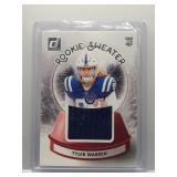 Tyler Warren 2025 Donruss Rookie Sweater patch