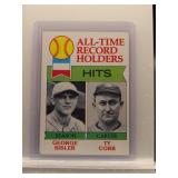 Sisler/Cobb 1979 Topps All Time Record Hit