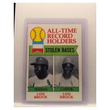 Lou Brock 1979 Topps All Time Stolen Bs