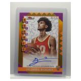 Zaccharie Risacher 2022 Leaf Metal Orange Auto /50