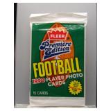 1990 Fleer Premier Edition Football Sealed Pack