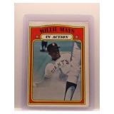 Willie Mays 1972 Topps In Action