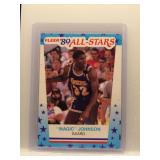 Magic Johnson 1989 Fleer AS Stkr