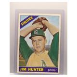 Catfish Hunter 1966 Topps *first solo