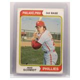 Mike Schmidt 1974 Topps *first solo