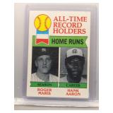 Roger Maris and Hank Aaron 1979 Topps...