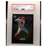 Mike Trout 2011 Bowman Chrome Rookie PSA 9
