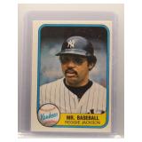 Reggie Jackson 1981 Fleer Mr. Baseball