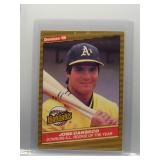 Jose Canseco 1986 Donruss Highlights Rookie