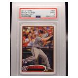 Bryce Harper 2012 Topss Rookie PSA 9 - blue helmet