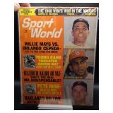 Willie Mays 1968 Sport World w/ Cepeda,...