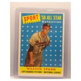 Warren Spahn 1958 Topps All-Star