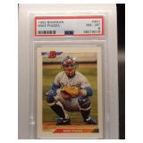 Mike Piazza 1992 Bowman Rookie PSA 8
