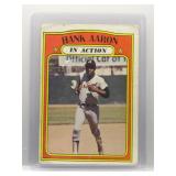 Hank Aaron 1972 Topps In Action