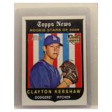Clayton Kershaw 2008 Topps Heritage Rookie