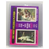 Mickey Mantle and Hank Aaron 1975 Topps