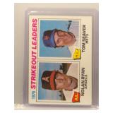 Nolan Ryan and Tom Seaver 1977 Topps Leaders