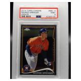 George Springer 2014 Topps Chrome Rookie PSA 9