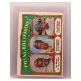 Hank Aaron, Torre, Stargell 1972 Topps Leaders