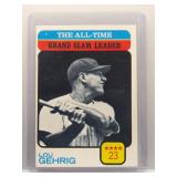 Lou Gehrig 1973 Topps All-Time Leaders