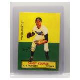 Sandy Koufax promo reprint 1964 Topps Stand-Up