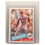 Orel Hershiser 1985 Topps Rookie
