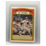 Carl Yastrzemski 1972 Topps In Action
